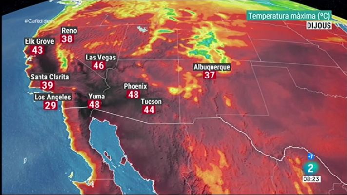 Onada de calor a l'oest dels EEUU