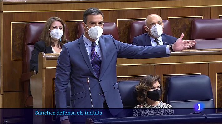 Pedro Sánchez defensa els indults davant les crítiques de PP, Vox i Ciutadans