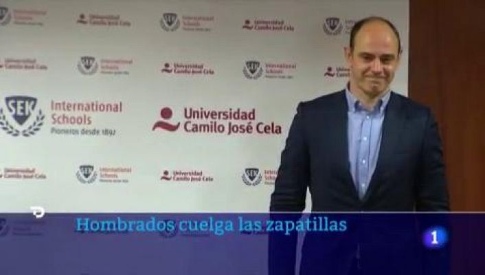 Telediario 1 - Hombrados en su retirada: "Me voy feliz por todo lo que me ha dado el balonmano"