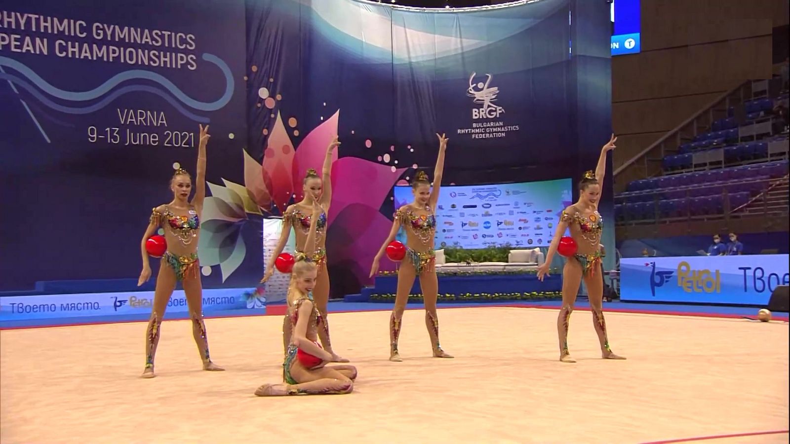 Gimnasia rítmica - Campeonato de Europa. Final conjuntos grupo B