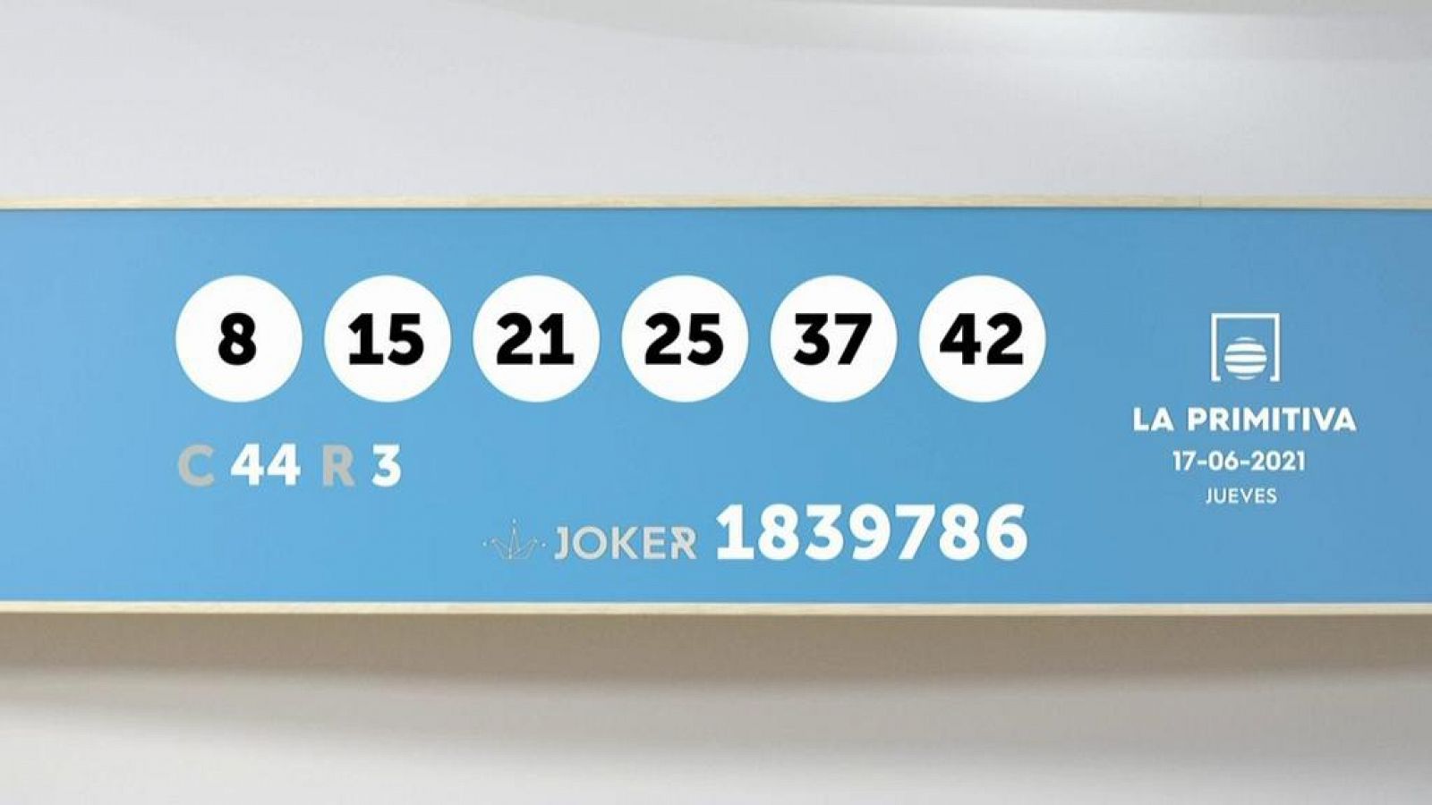 Sorteo de la Lotería Primitiva y Joker del 17/06/2021 - Ver ahora