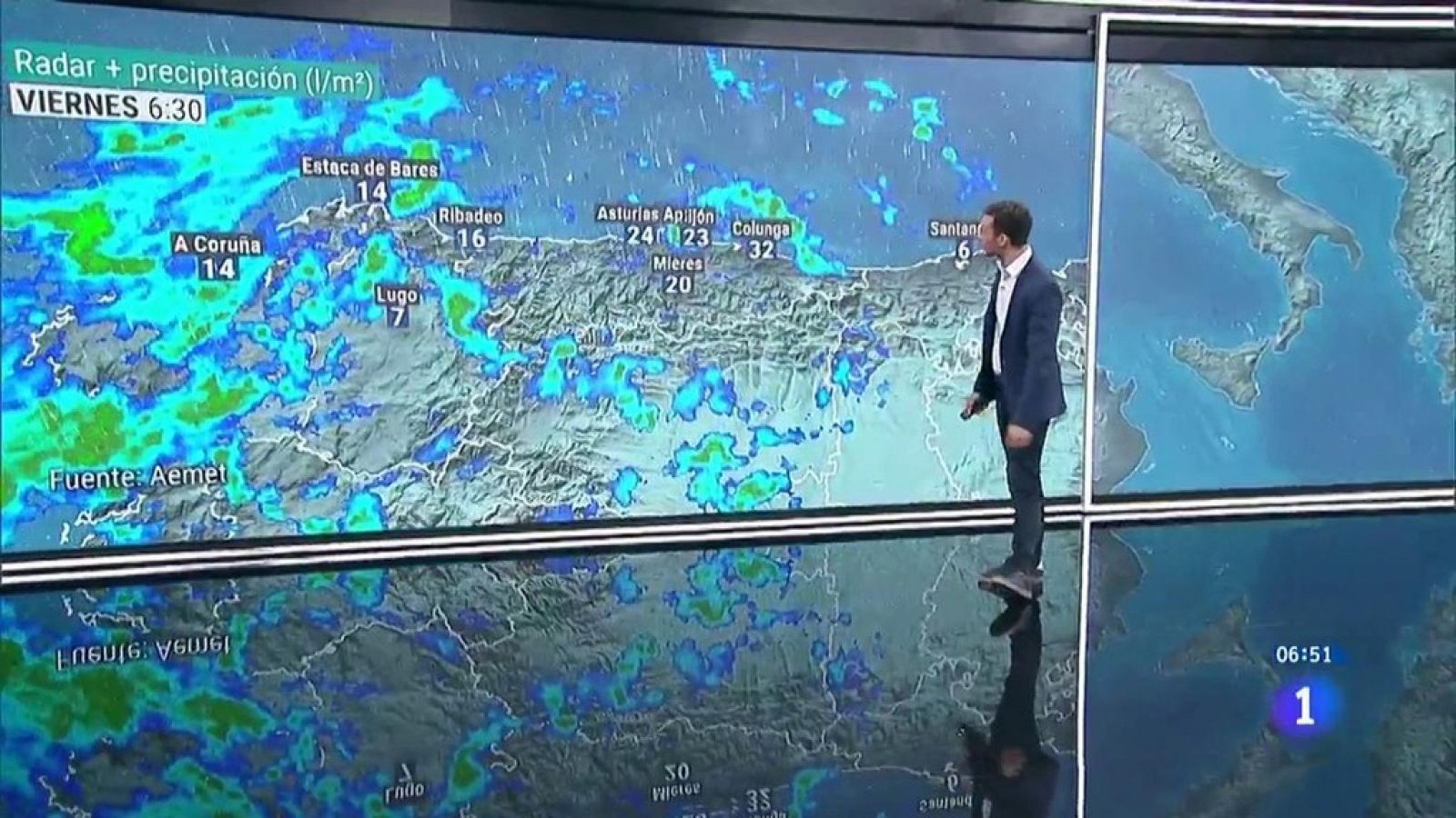 El Tiempo | Tormentas en Extremadura, meseta norte, Cantábrico, alto Ebro y Galicia