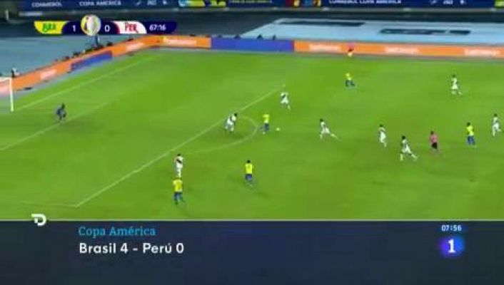 Telediario Matinal - Neymar se convierte en el segundo máximo goleador de Brasil por detrás de Pelé