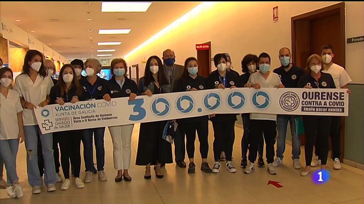 Telexornal - Galicia - Ourense celebra a administración da dose número 300.000 na provincia