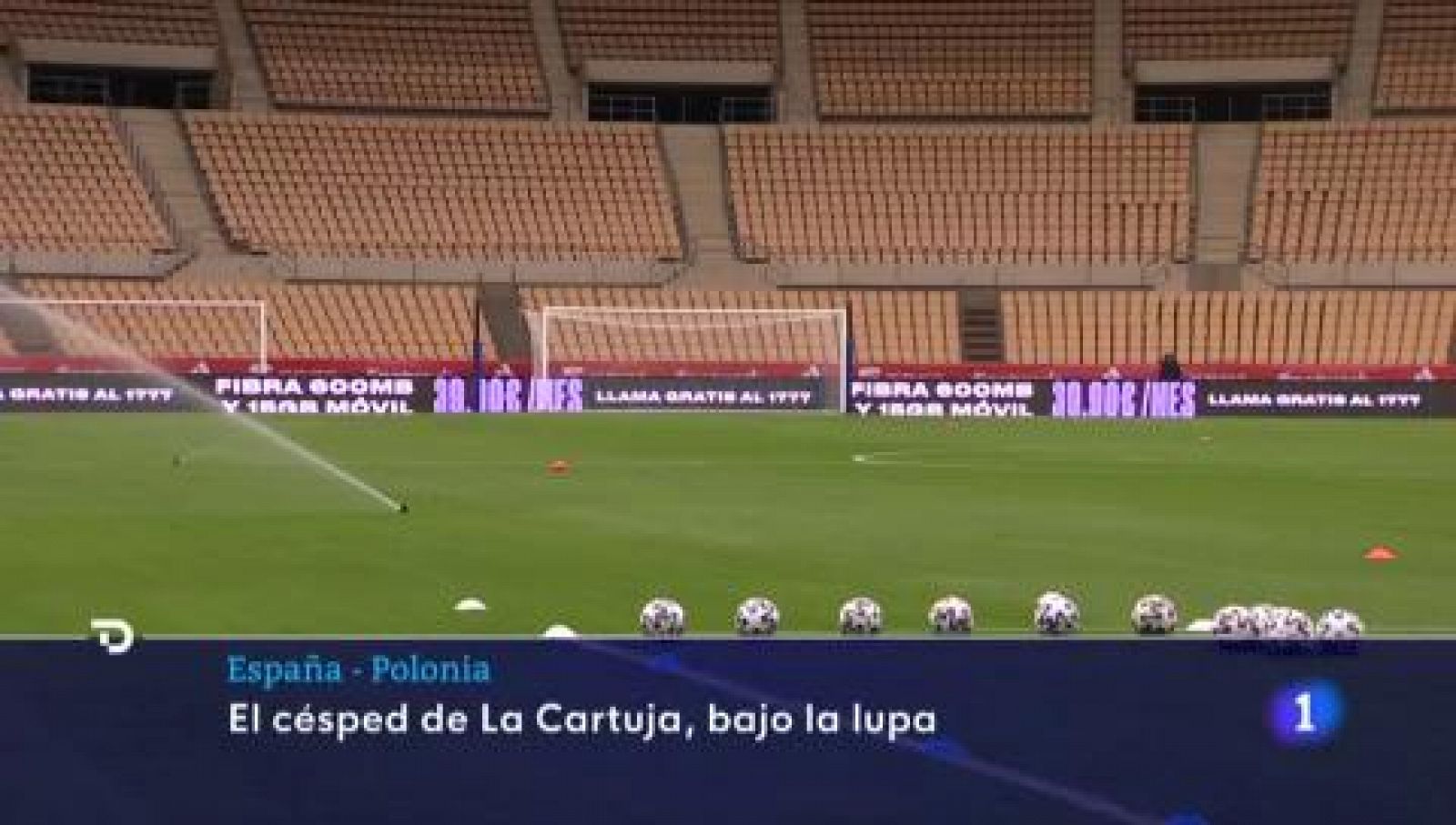 El césped de La Cartuja, a examen en la Eurocopa | Ver