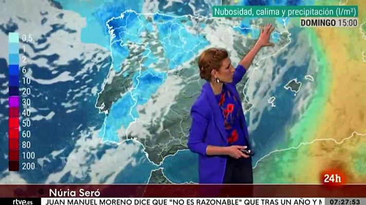 Las lluvias fuertes continuarán en Galicia y en Pirineos