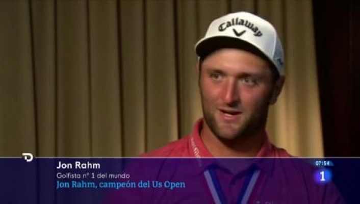 Telediario Matinal - Jon Rahm: "Este trofeo va por Seve"