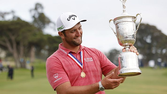 Telediario 1 - Jon Rahm hace historia al ser el primer español en  ganar el US Open