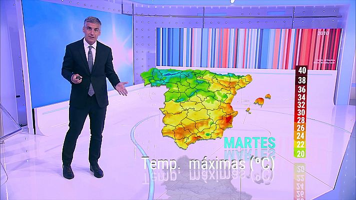 Precipitaciones persistentes en el área cantábrica