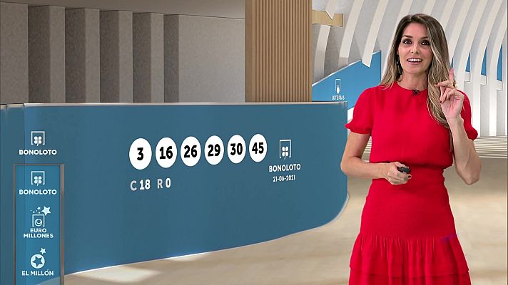 Loterías - Sorteo de la Bonoloto del 21/06/2021