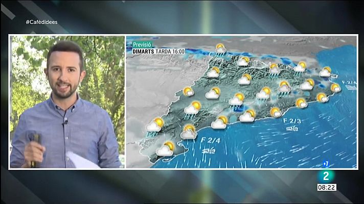 El temps - La calor afluixa i els ruixats de tarda van a més