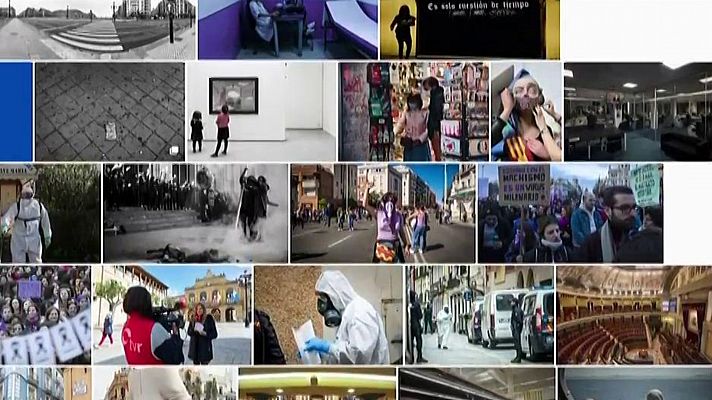 Telediario 1 - Casi 400 fotoperiodistas presentan "Archivo Covid", una memoria visual de la pandemia en España