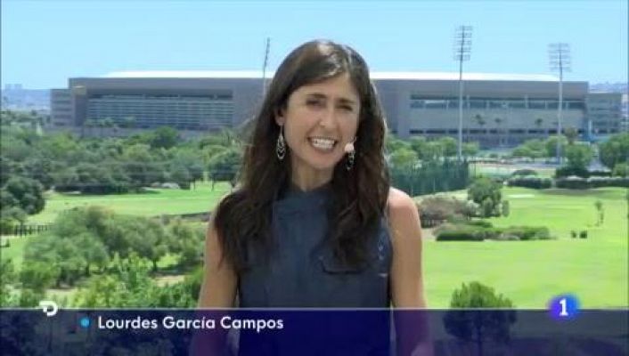 Telediario 1 - Último ensayo de la selección española antes de la 'final' contra Eslovaquia