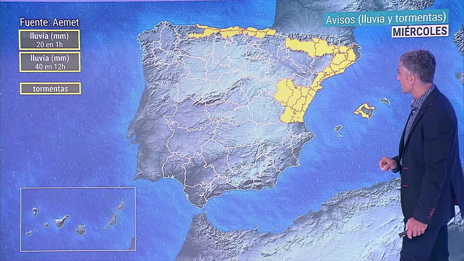 Precipitaciones persistentes y localmente fuertes en el Cantábrico oriental - ver ahora