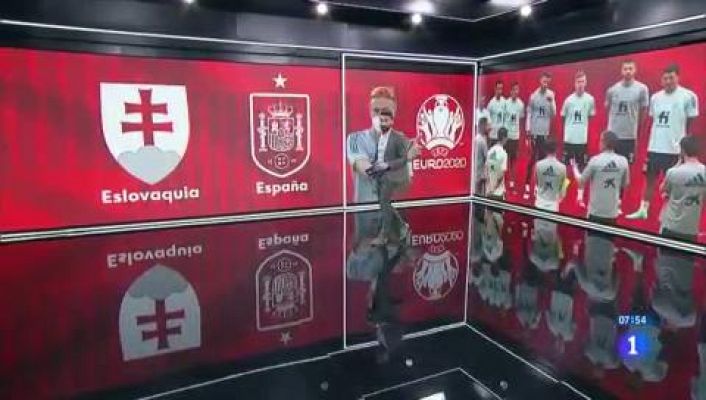 Telediario Matinal - La selección española necesita ganar a Eslovaquia para meterse en octavos