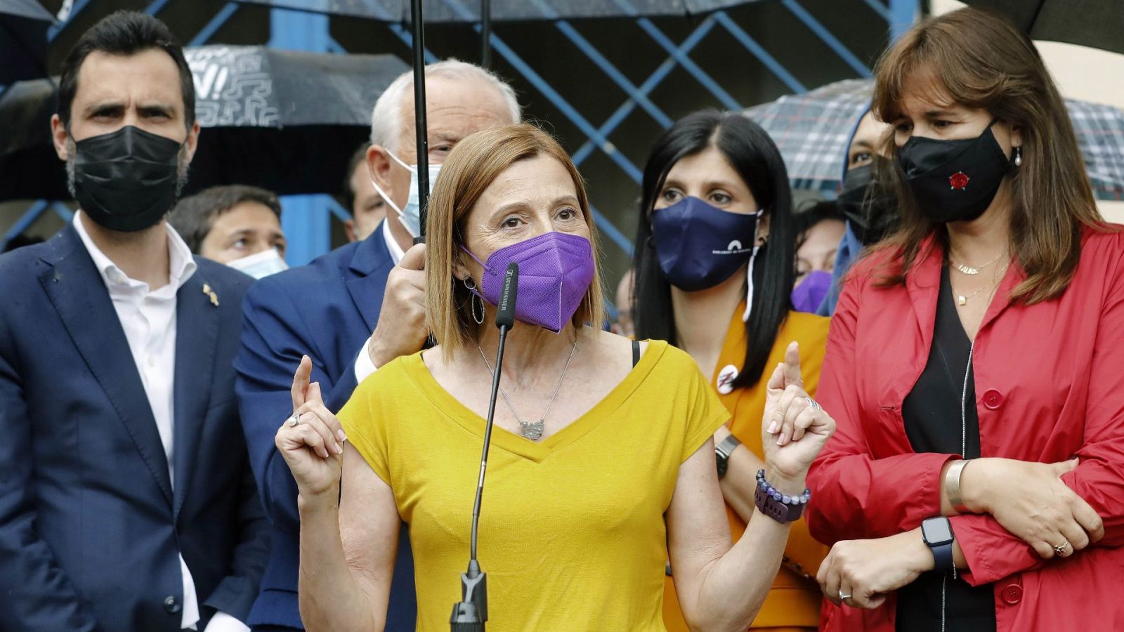 Carme Forcadell sale de prisión: "Es una pequeña victoria para conseguir la República catalana"