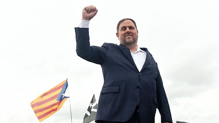 Junqueras, tras salir de prision: "No se acaba nada, todo continúa"