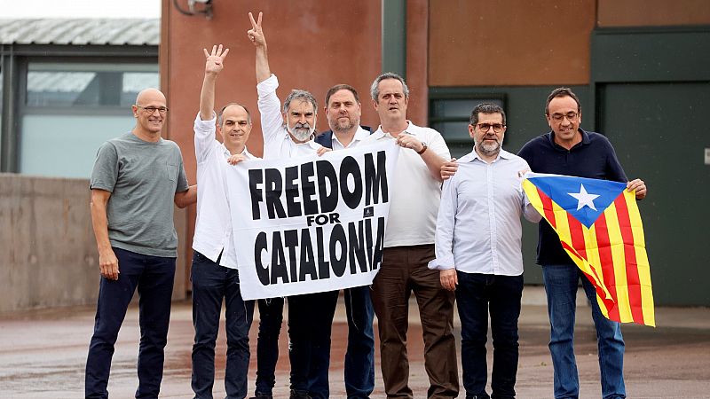Los indultados del 'procs' salen en libertad y reafirman su compromiso por la independencia