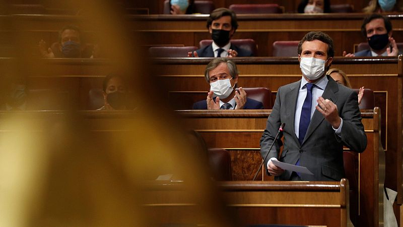Casado pide a Sánchez que dimita por "traicionar" a España y convoque elecciones