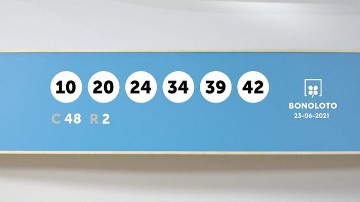 SELAE - Sorteo de la Lotería Bonoloto del 23/06/2021