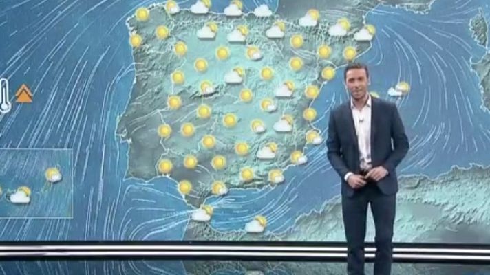Telediario 1 - La Aemet prevé cielos poco nuboso o soleado en la mayor parte del país