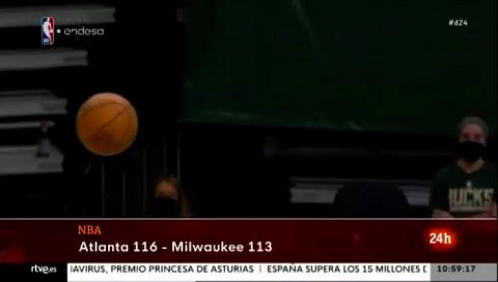 Informativo 24h - Los Hawks sorprenden a los Bucks en el primer partido de la Final del Este