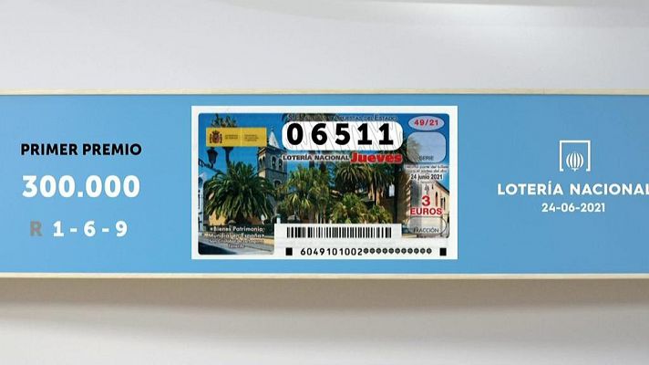 SELAE - Sorteo de la Lotería Nacional del 24/06/2021