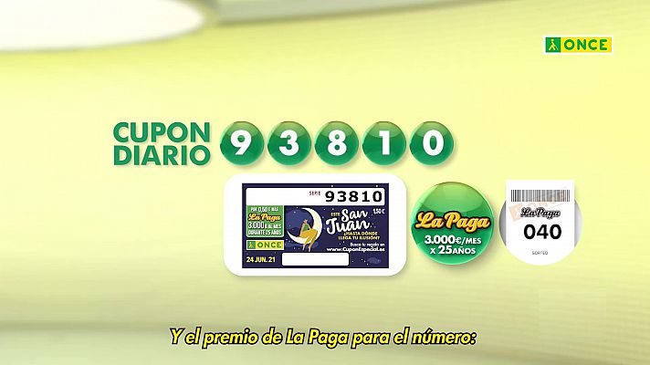 Sorteos ONCE - Sorteo ONCE - 24/06/21