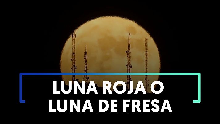 Así se ha visto la "superluna de fresa", la última de 2021, desde Estambul