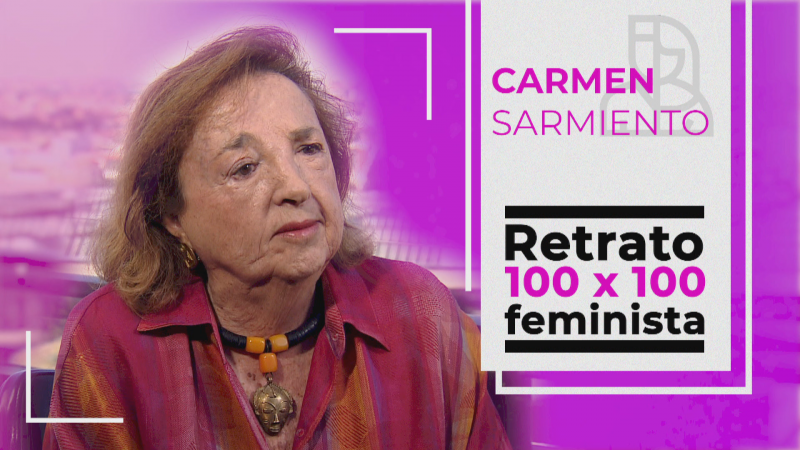 Objetivo Igualdad - Retrato 100x100 feminista: Carmen Sarmiento
