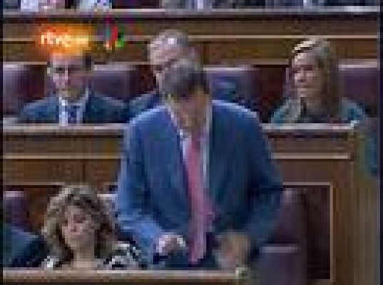 Zapatero y Rajoy en el Congreso