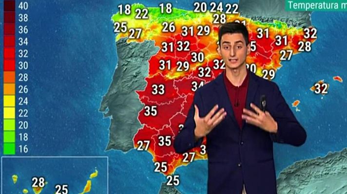 El tiempo - El tiempo seco predominará en la mayor parte del país, con riesgo por lluvia y tormentas en Navarra y Aragón