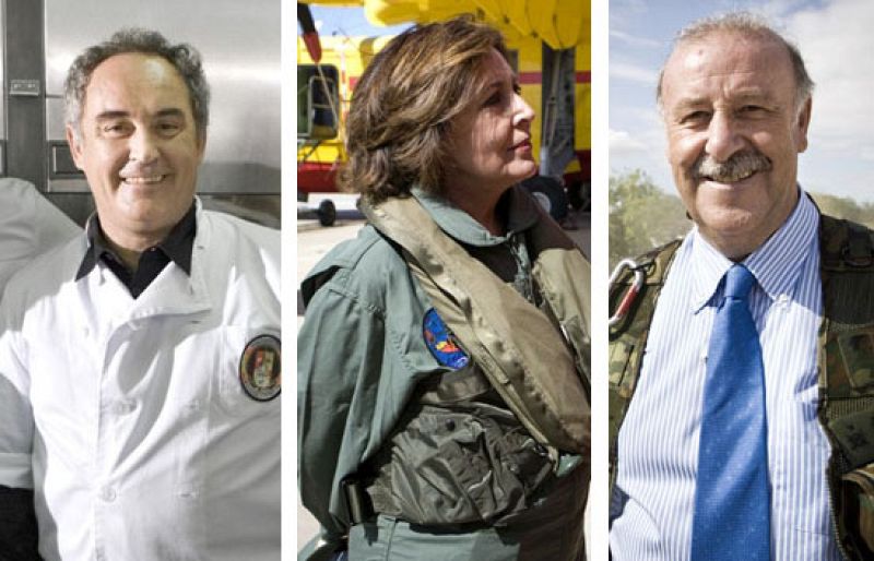  Concha Velasco, Del Bosque y Adriá, protagonistas de la campaña del Día de la Fiesta Nacional 