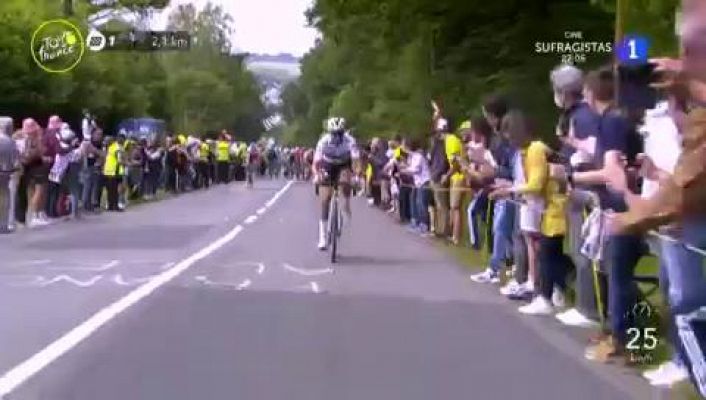 Tour de Francia 2021 | Alaphilippe gana en Landerneu y se viste de amarillo