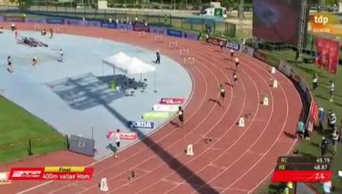Atletismo - Regreso triunfal de Sergio Fernández en 400 m vallas