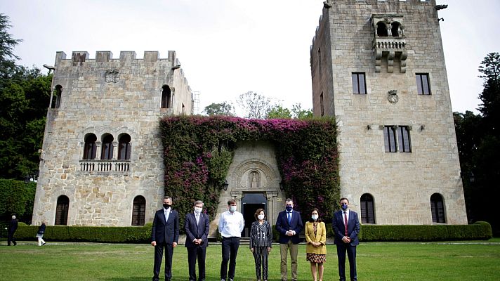 Telediario 2 - Acto de apertura institucional de los jardines del Pazo de Meirás, que abrirán al público el 4 de julio