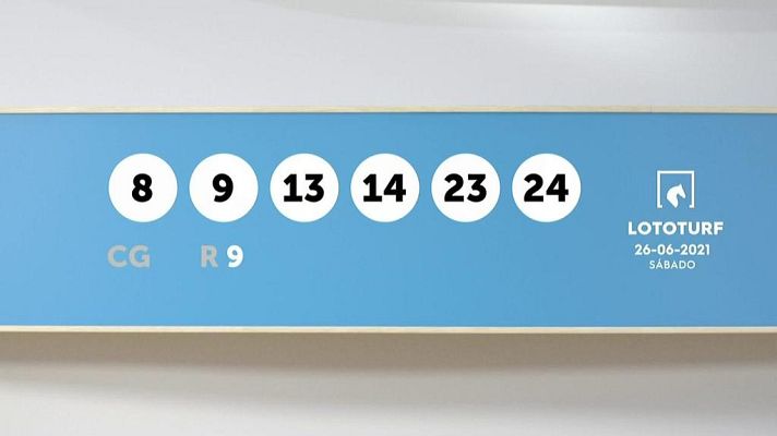 SELAE - Sorteo de la Lotería Lototurf del 26/06/2021