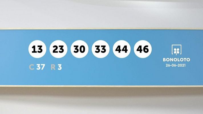 SELAE - Sorteo de la Lotería Bonoloto del 26/06/2021