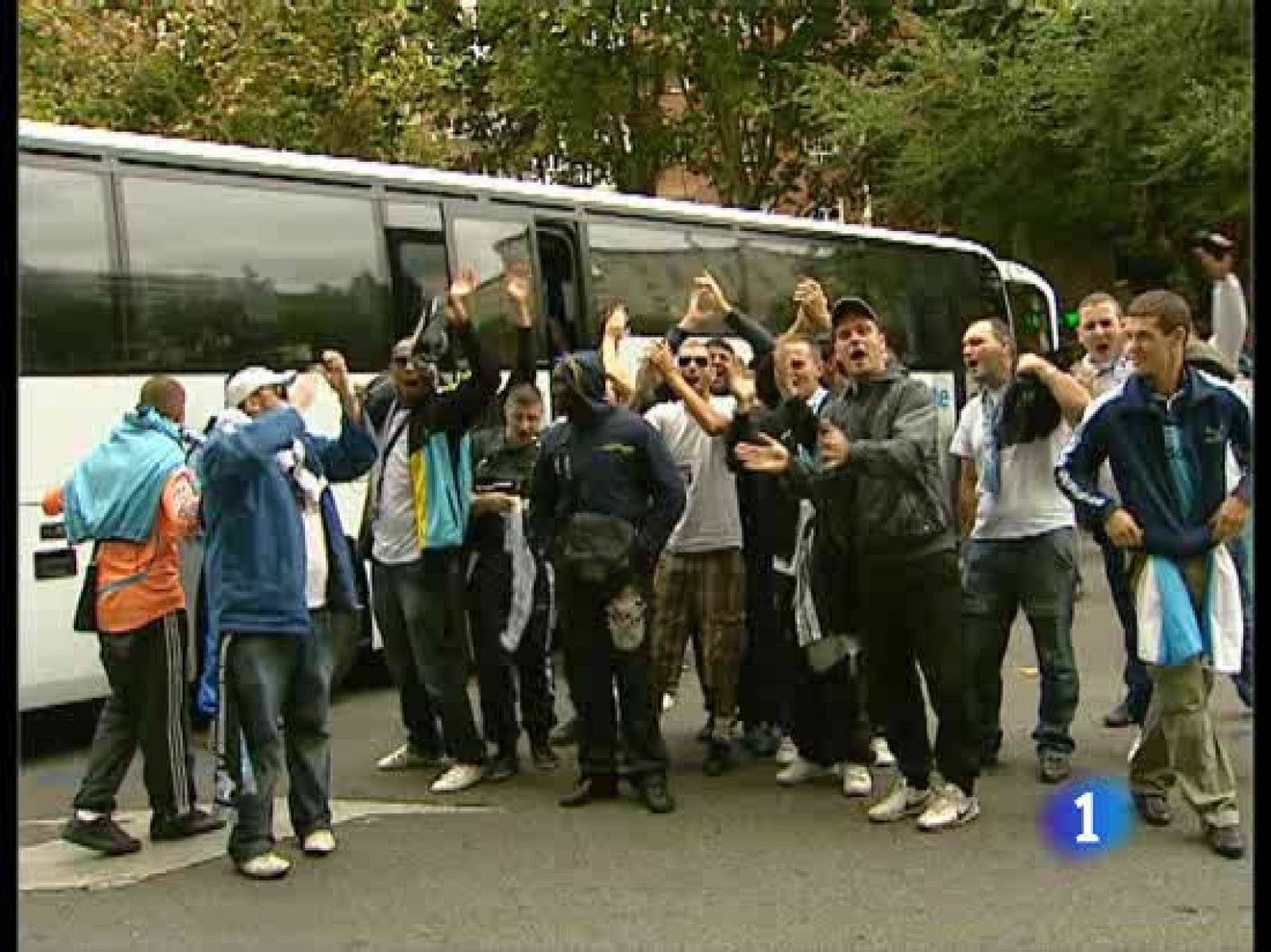 Cerca de 3.000 aficionados del Olympique de Marsella, la mayoría de ellos ultras, han llegado a Madrid para seguir el encuentro de Champions ante el Real Madrid.