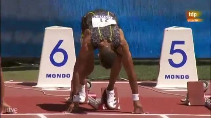 Orlando Ortega, campeón de España de 110m vallas en Getafe