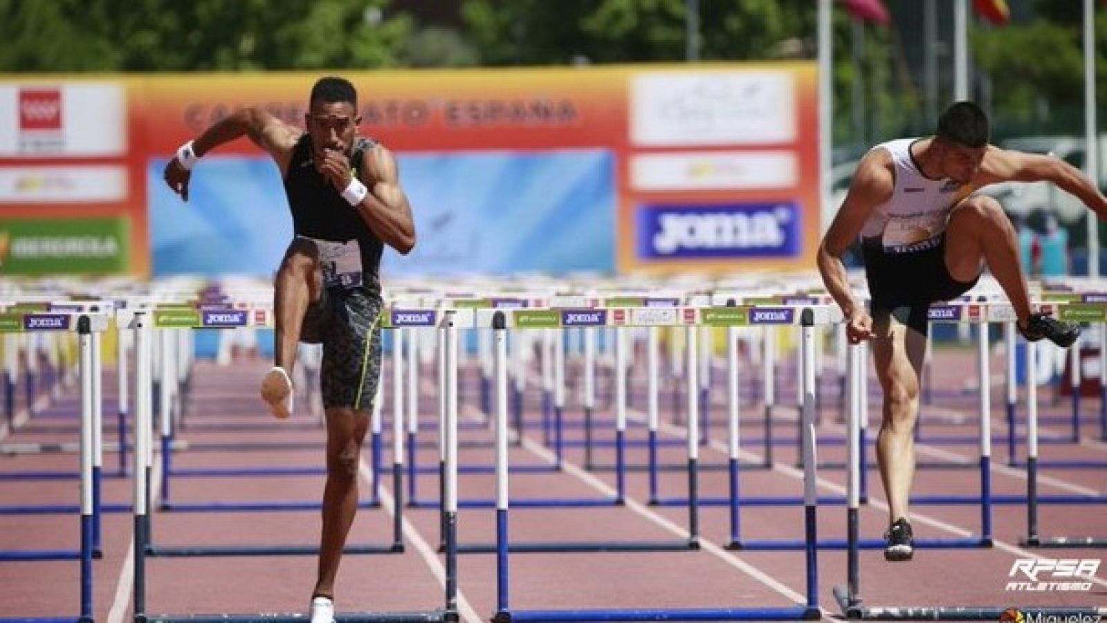 Orlando Ortega, campeón de España de 110m vallas en Getafe