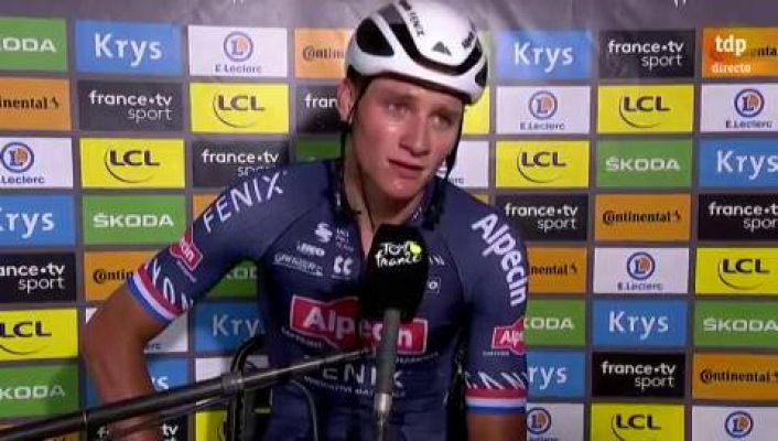 Tour de Francia - Tour de Francia 2021 | Van der Poel, emocionado: "Me he acordado de mi abuelo, por supuesto"