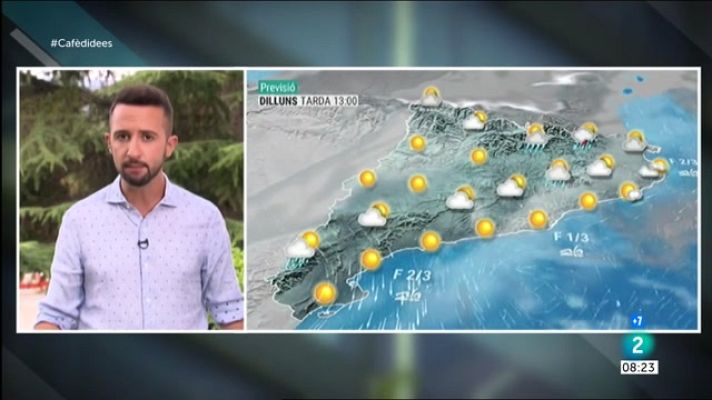 El temps - Menys calor i alguns xàfecs intensos