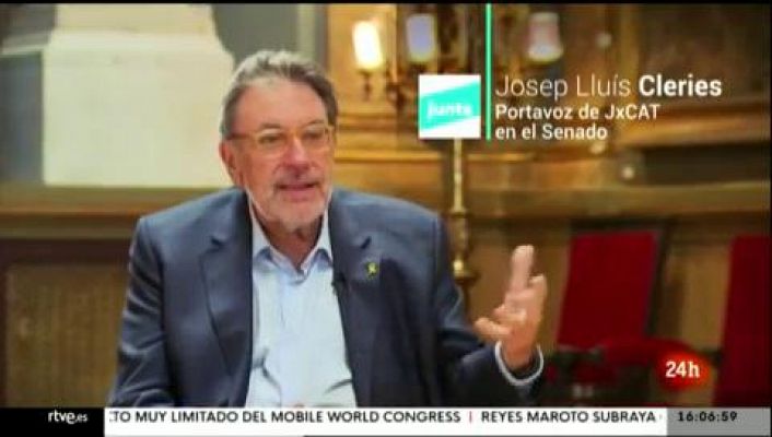 Josep Lluis Cleries, portavoz de JxCAT en el Senado