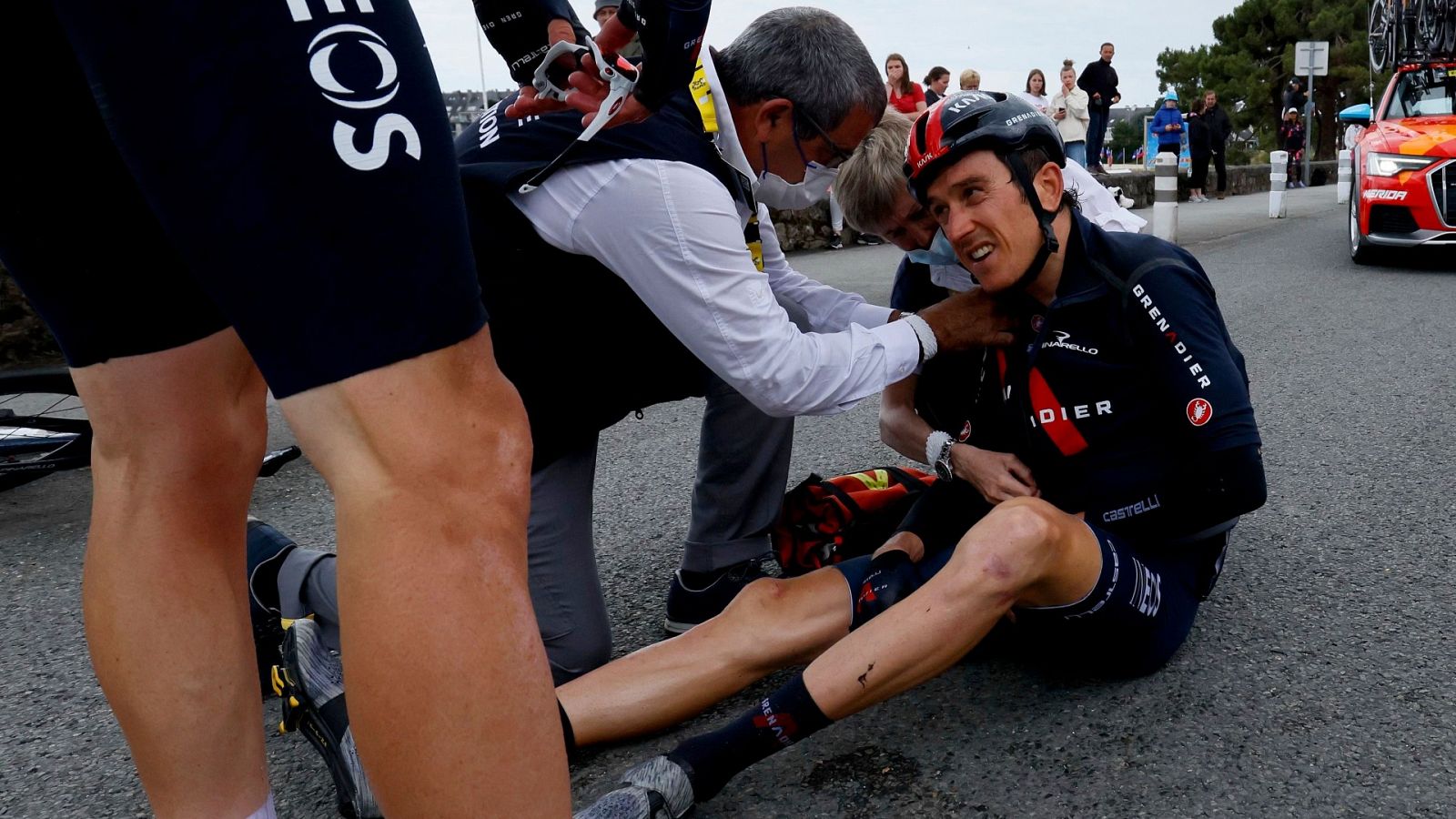 Tour 2021 | Geraint Thomas sufre una dura caída en la tercera etapa