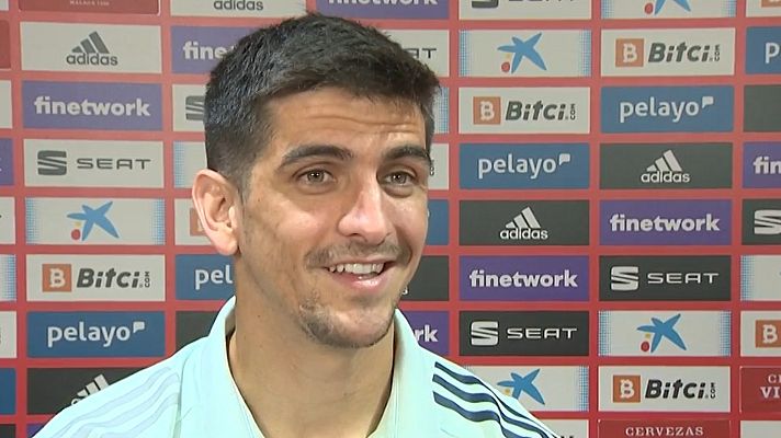 Telediario 1 - Gerard Moreno: "Trabajando llegarán los goles"