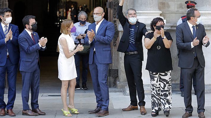 Homenaje a los indultados del 'procés': el independentismo reivindica la amnistía y la autodeterminación