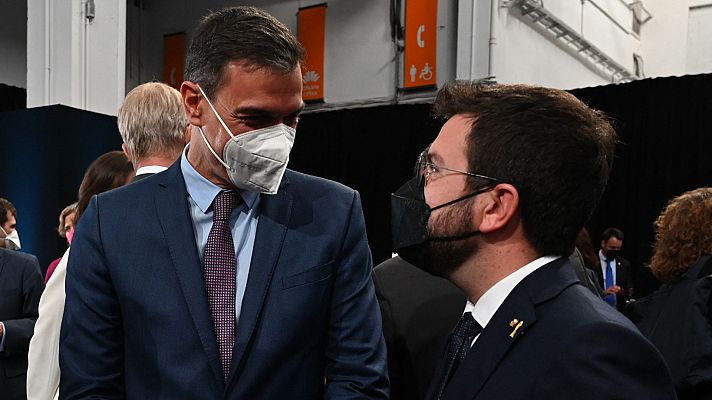 Telediario Matinal - Sánchez y Aragonès abren este martes la vía de diálogo tras los indultos