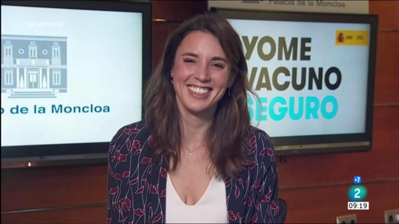 Cafè d'idees - Irene Montero: "Em sento satisfeta amb la feina feta amb la Llei Trans"