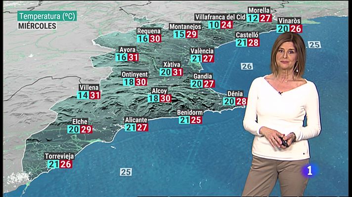 El tiempo en la Comunitat Valenciana - 29/06/21